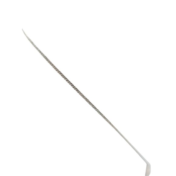 AVON SAQ Crystal Silver Tone Dainty Pendant Necklace Classic Preppy Minimalist - Picture 3 of 8